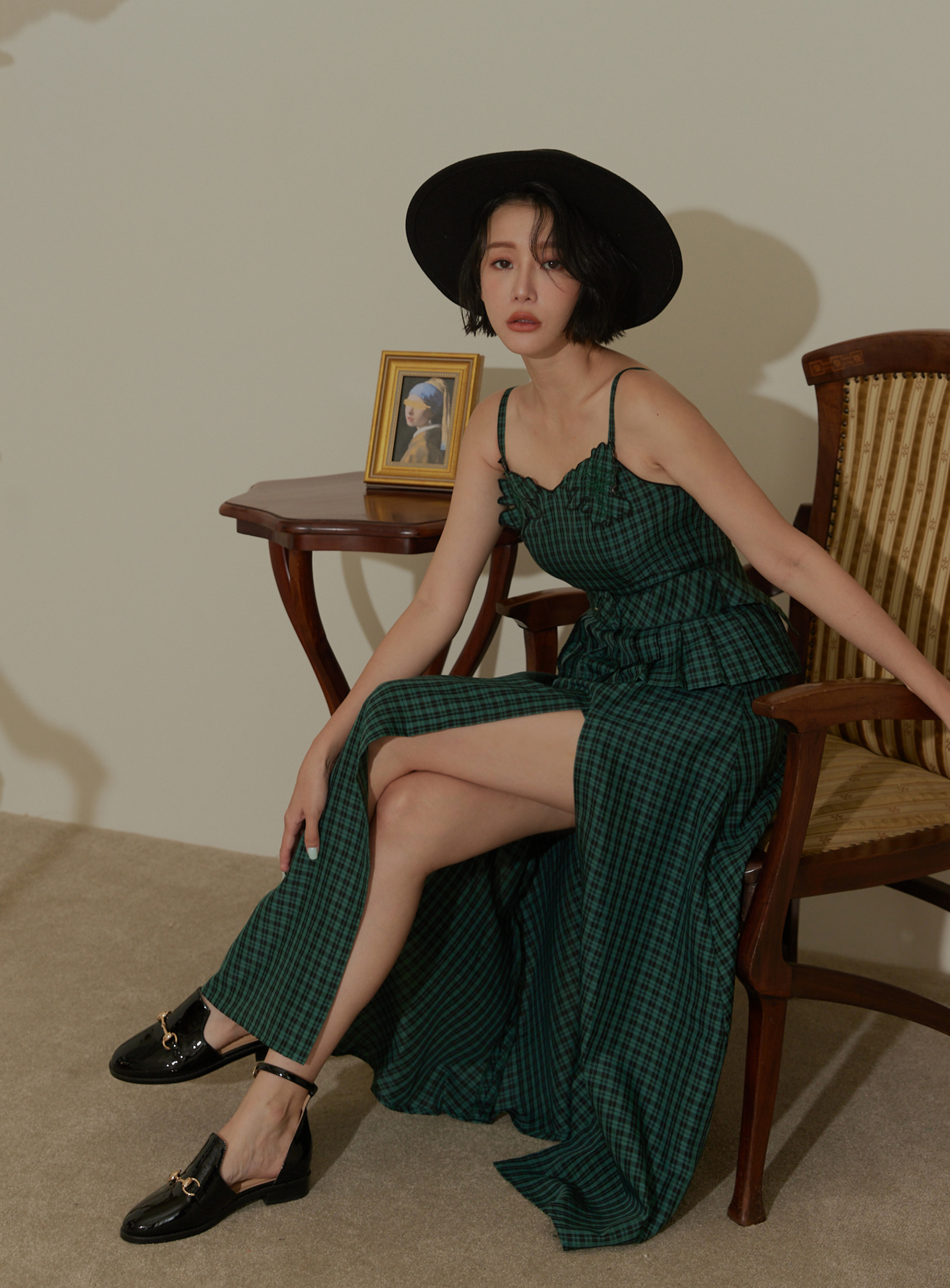 Marjorie Fine Knitted Set Black