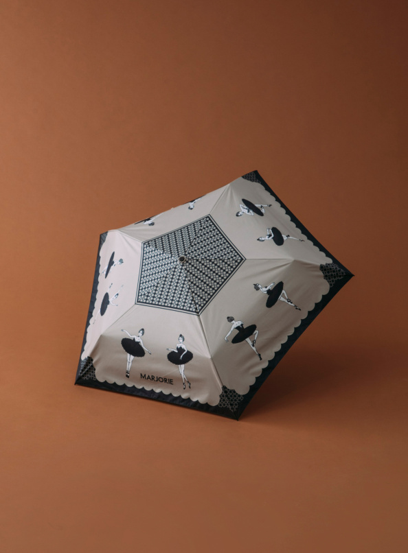 掛鐘上獨舞，瑪裘瑞獨家芭蕾印花自動傘