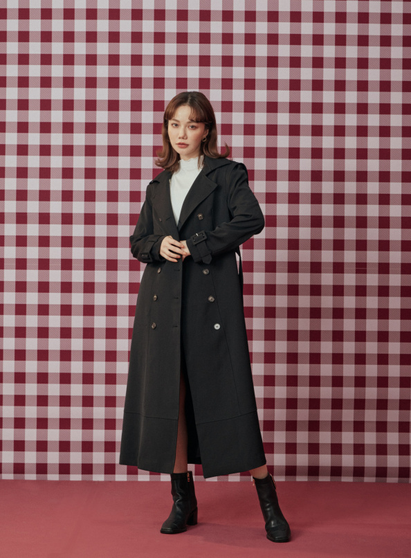 夢應該延續,可拆式手袖雙排釦長版外套