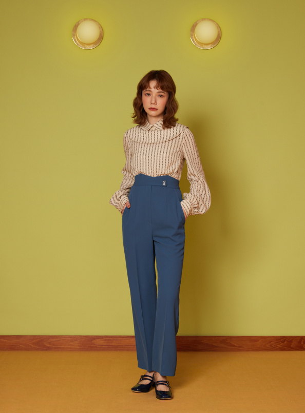 月昇風潮,特色排扣腰封老爺褲