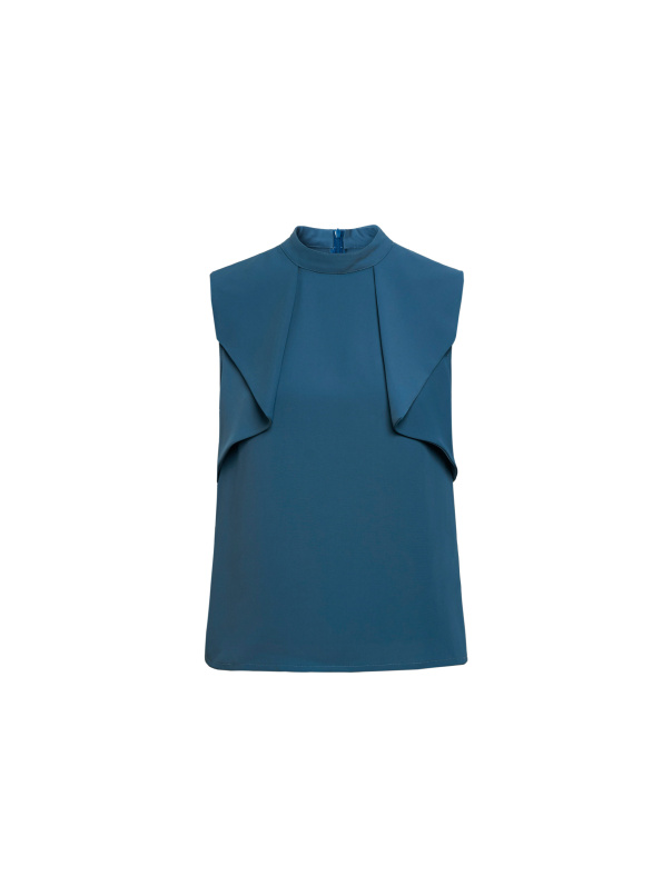 悖論，活領片造型立領無袖上衣