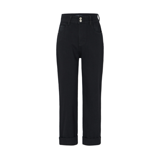 現代游牧,雙釦反褶牛仔寬褲