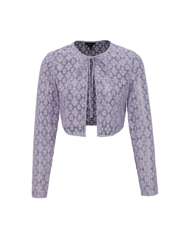 慵懶日常,蕾絲短版小外套