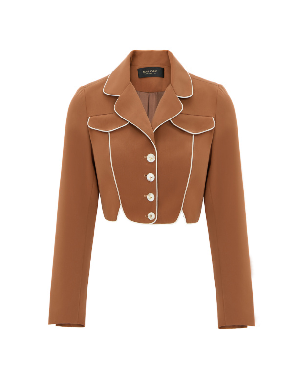 舞會邀請函，開岔造型出芽設計短版外套