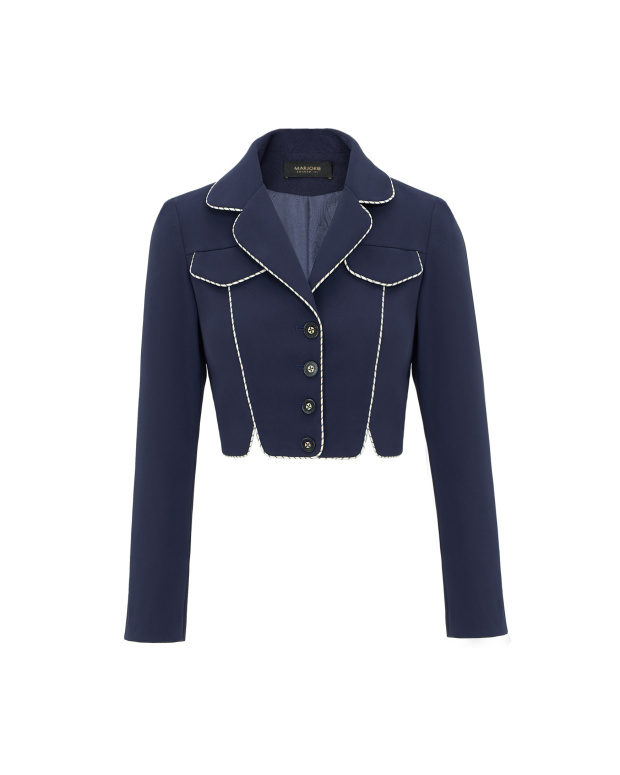 舞會邀請函，開岔造型出芽設計短版外套