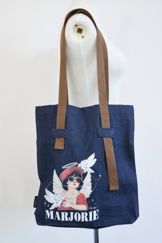 墜落前的光,天使印花帆布提袋