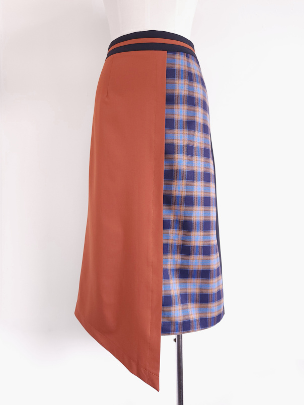 拉斐爾的晨光,拚色不對稱長裙