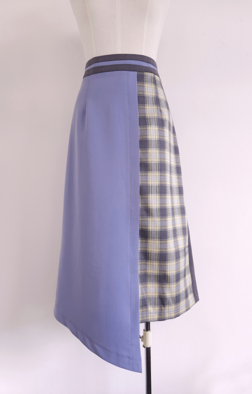 拉斐爾的晨光,拚色不對稱長裙