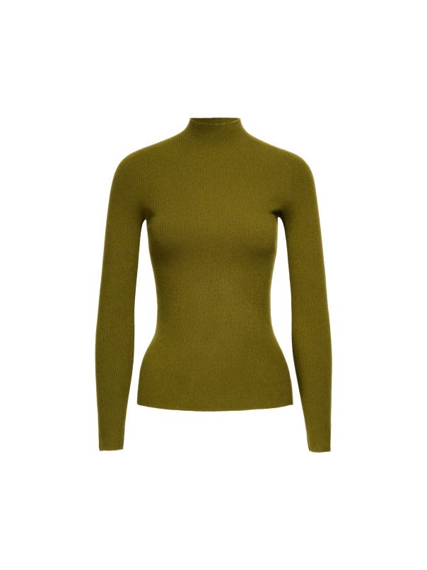 質感甄選，無縫小高領毛衣