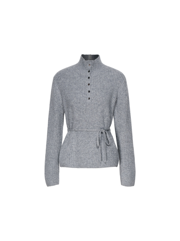 質感甄選，針織可綁長版上衣