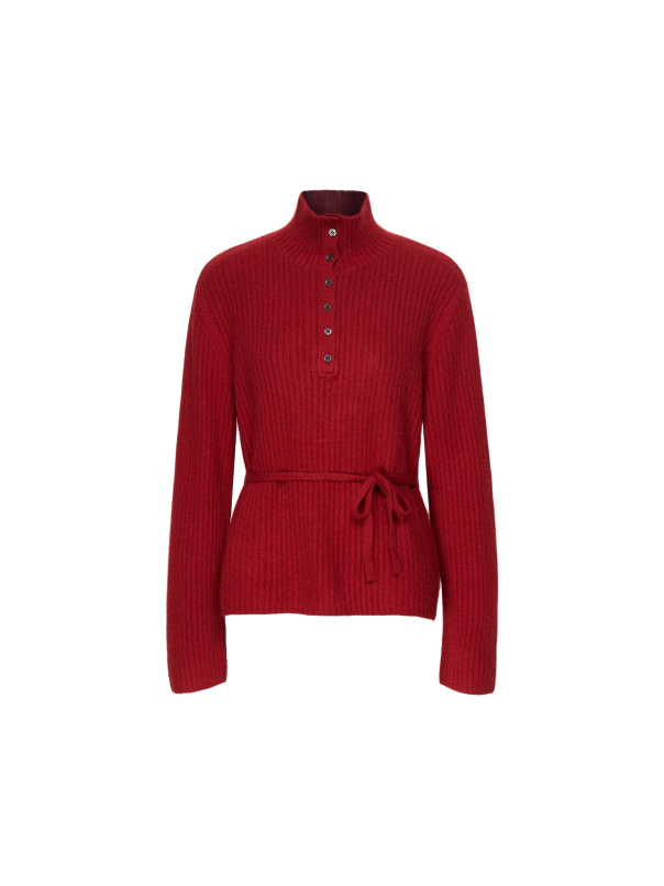 質感甄選，針織可綁長版上衣