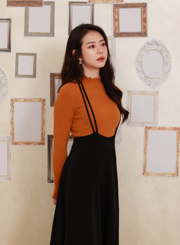 質感甄選，木耳邊無縫上衣