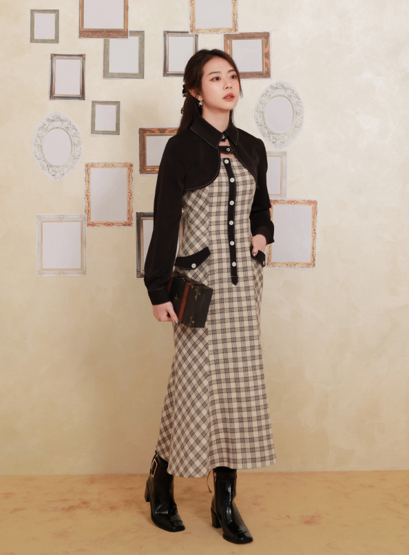 陳舊羊皮紙，兩件式魚尾連身長洋