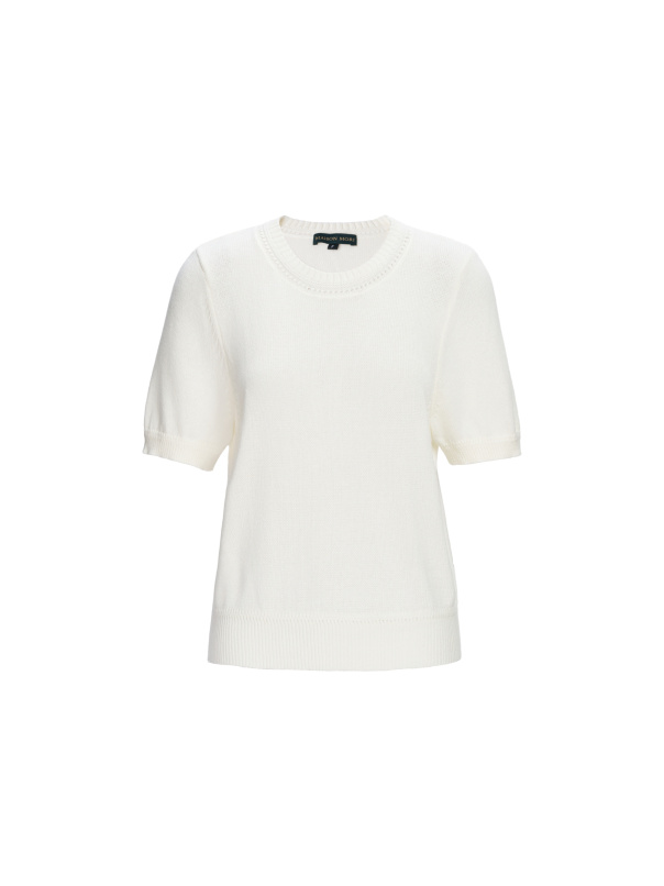 質感甄選，花邊圓領針織上衣